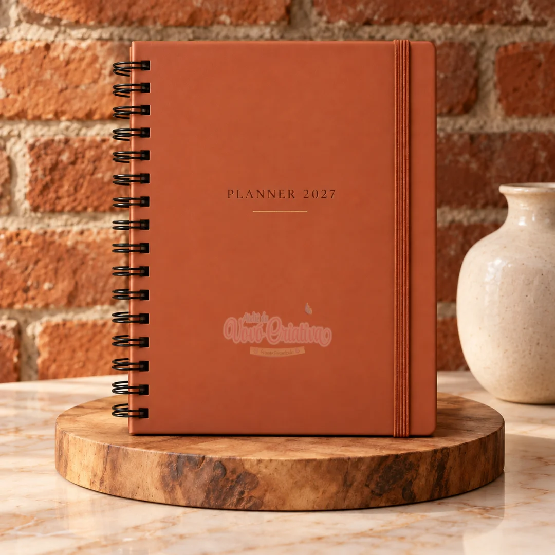 Planner Anual Personalizado – Organização, Metas e Planejamento - Terra Cota