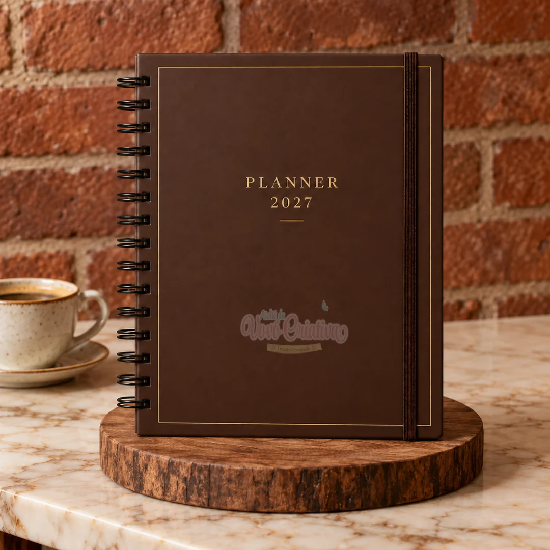 Planner Anual Personalizado – Organização, Metas e Planejamento - Marron
